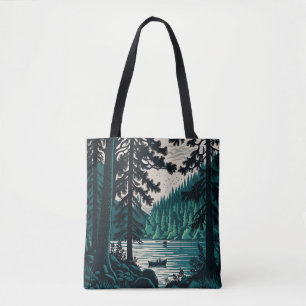 Naturewald Lake Forest Nord Landschaft Tasche