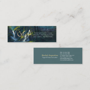 Naturewald YOGA Versteckte Text Reiki Master Quote Mini Visitenkarte