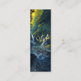Naturewald YOGA Versteckte Text Reiki Master Quote Mini Visitenkarte