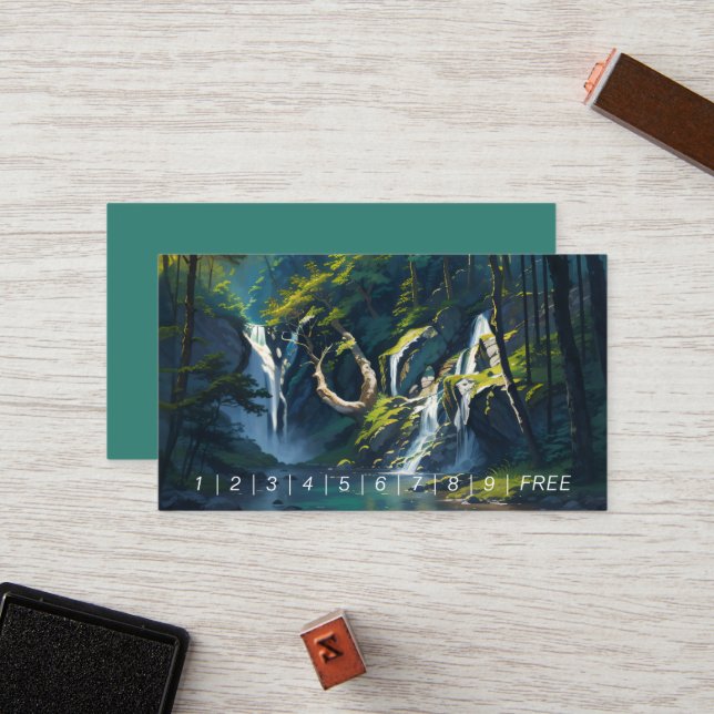 Naturewald YOGA Versteckter Text Meditation Lehrer Treuekarte (Vorderseite/Rückseite Beispiel)