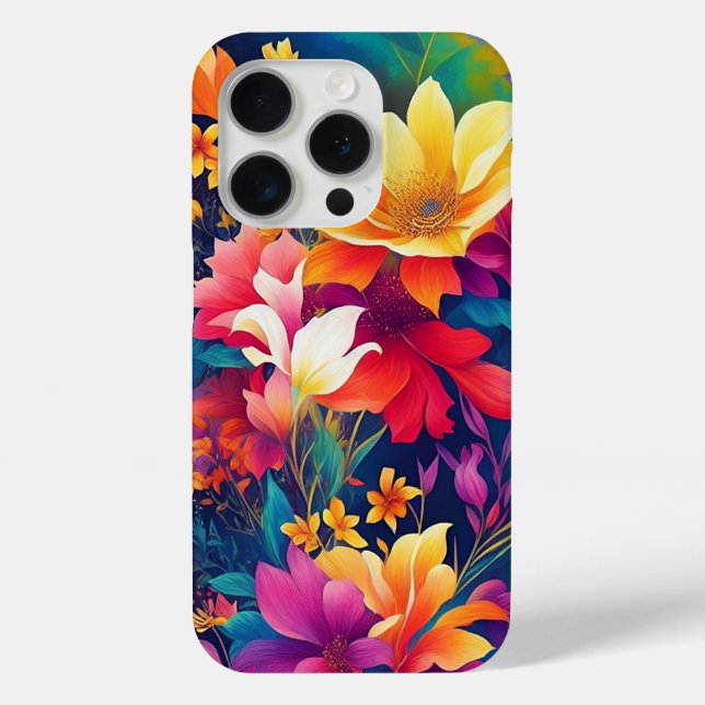Naturfantasie offenbart - Blumenmuster-Design Case-Mate iPhone Hülle (Rückseite)