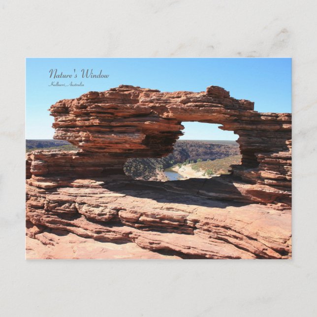 Naturfenster, Kalbarri - Postkarte (Vorderseite)