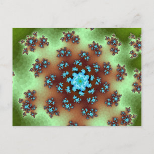 Naturflorale Sprinklen Postkarte