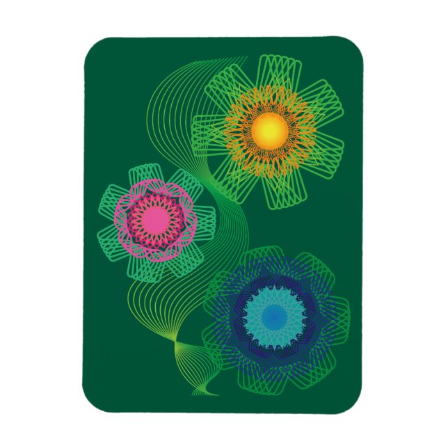 Naturformen und Linienmuster  Magnet (Vertikal)