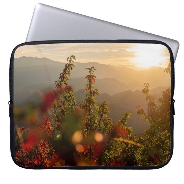 NATURFOTOGRAFIE DER GRÜNEN BÄUME MIT BLICK AUF DEN LAPTOPSCHUTZHÜLLE (Vorderseite)