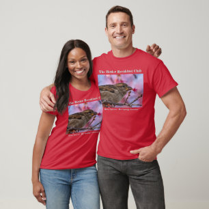 Naturfotografie Haussperling Sakura Vogelbeobachte T-Shirt