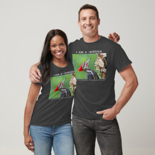 Naturfotografie Helmspecht Vogelliebhaber T-Shirt