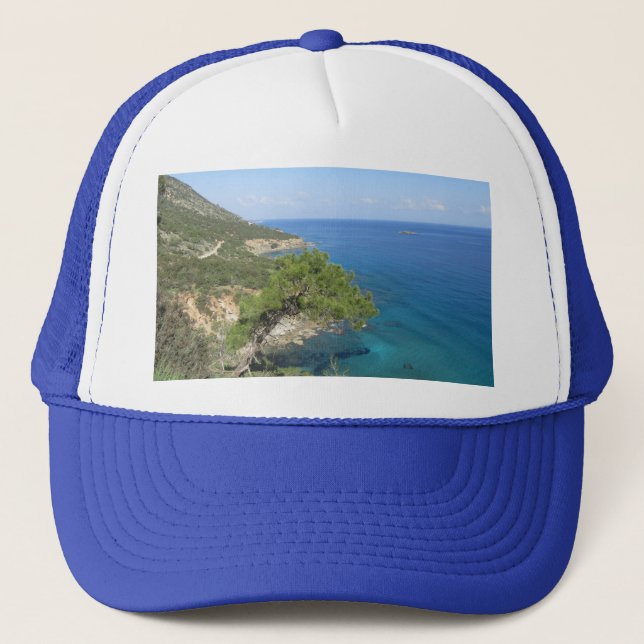 Naturfotografie Mediterranes Gebirge & Meer Truckerkappe (Vorderseite)