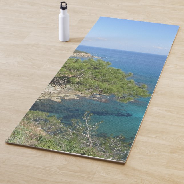 Naturfotografie Mediterranes Gebirge & Meer Yogamatte (Beispiel)