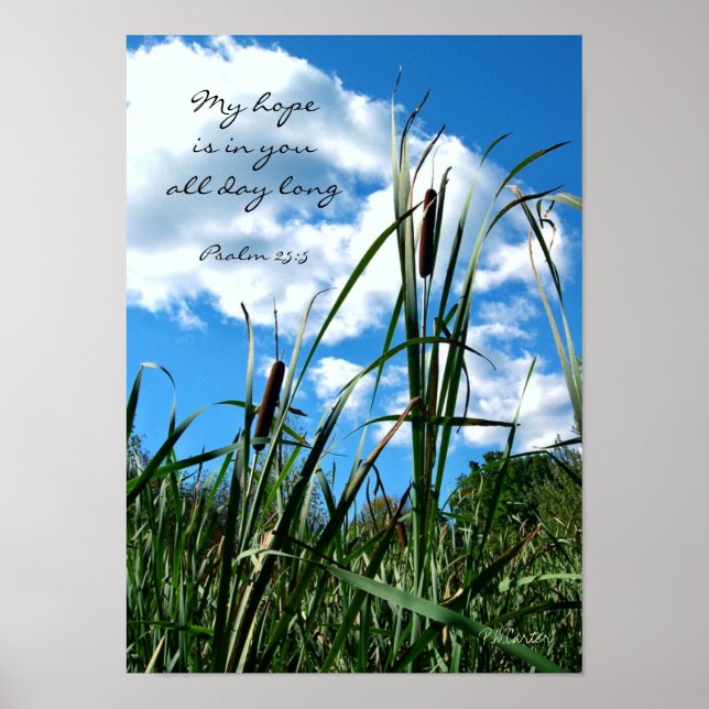 Naturfotografie Poster Christliche Schrift (Vorne)