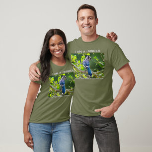 Naturfotografie Schüchterne Blauraben Vogelbeobach T-Shirt
