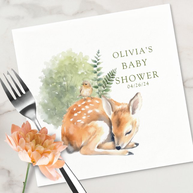 Naturfreude Hirschduschenvogel Serviette (Von Creator hochgeladen)