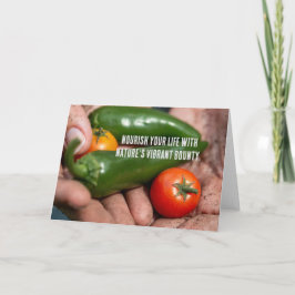 Naturfreude in der Hand - Chili & Tomato Dankeskarte
