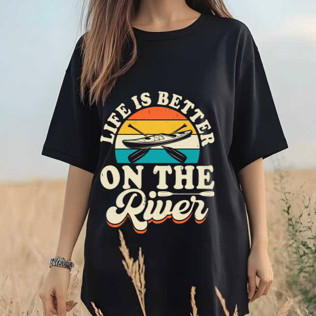 Naturfreund | Flussleben im Freien Erlebnis T-Shirt (Von Creator hochgeladen)