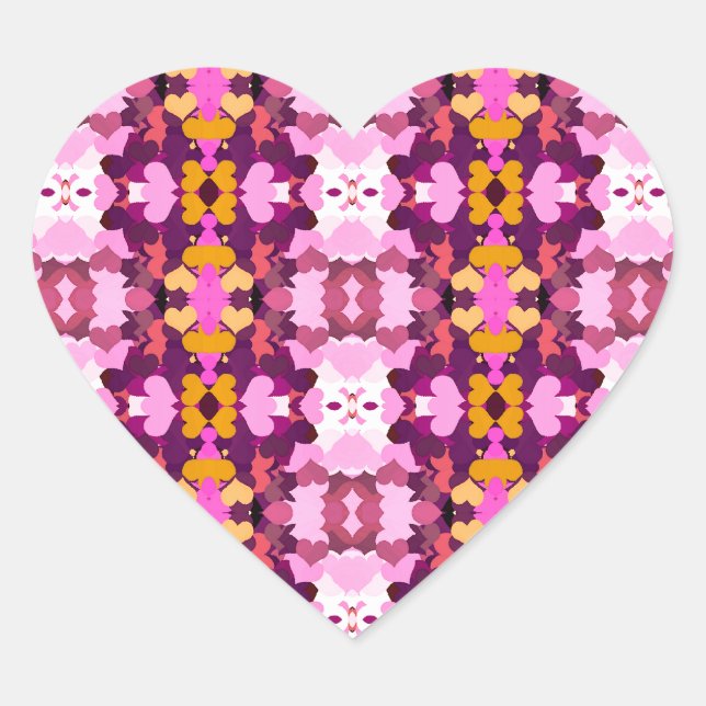 NATURGARTENBLUME Herz-Aufkleber (Vorderseite)