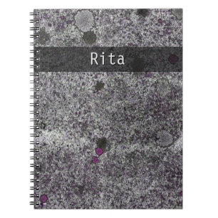 Naturgeologie Grau-Granit-Rosa Details zu jedem Te Notizblock