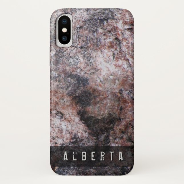 Naturgeologie Pinkish Rock Texture Individuelle Na Case-Mate iPhone Hülle (Rückseite)