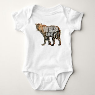 Naturgeschenk für Safari Liebhaber von Tigern Elef Baby Strampler