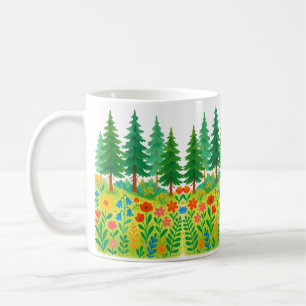 naturgetreu Von Wäldern in der Stille bis zur Blüt Kaffeetasse