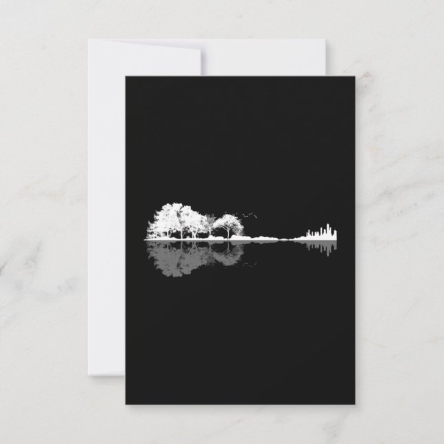 Naturgitarre Dankeskarte (Vorderseite)