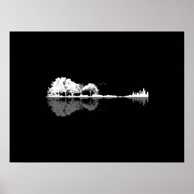 Naturgitarre Poster (Vorne)