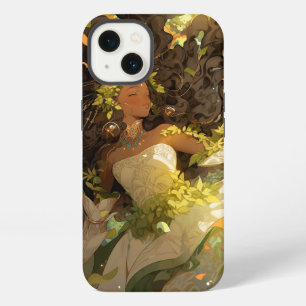 Naturgöttin Afroamerikanische Fantasy-Kunst iPhone Hülle