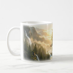 Naturgöttin Wasserfall Berggeist Tasse