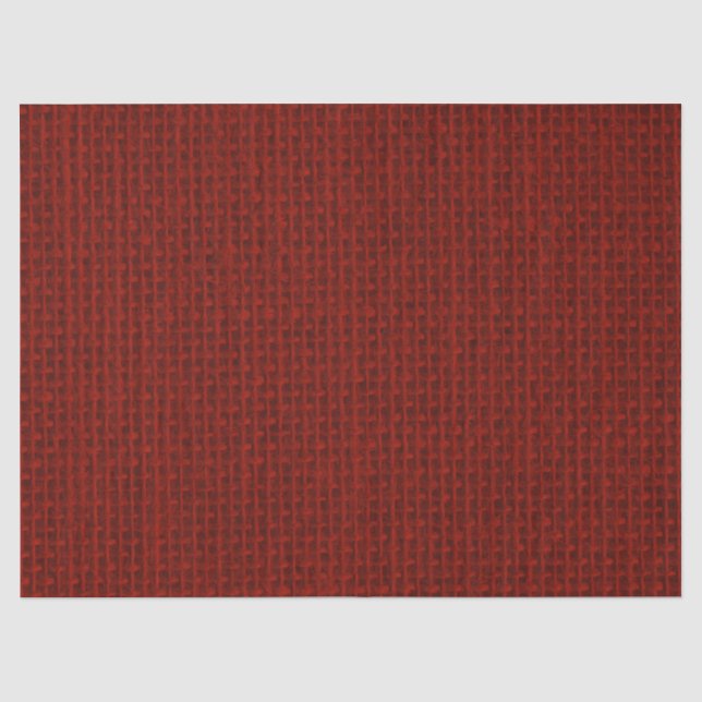Naturholz-Dunkelroter Burlap-Sack-Tuch Seidenpapier (Vorderseite)