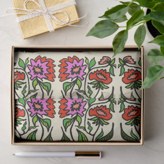 Naturillustration Verrückter Garten Florale Kunst Seidenpapier