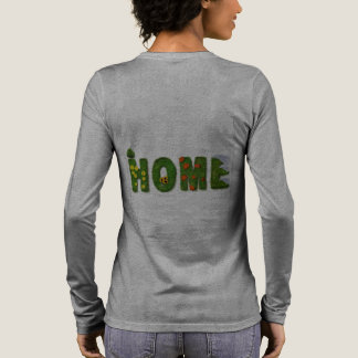 Naturinspirierte HOME-Typografie-Kunst Tri-Blend Shirt