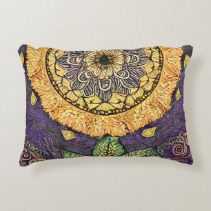 Naturinspirierte Mandala Dekokissen