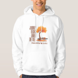 Naturinspiriertes "Kreis des Lebens"-Ästhetik-Shir Hoodie