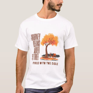 Naturinspiriertes "Kreis des Lebens"-Ästhetik-Shir T-Shirt