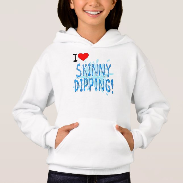 Naturist/Nudist, I Liebe Hoodie (Vorderseite)