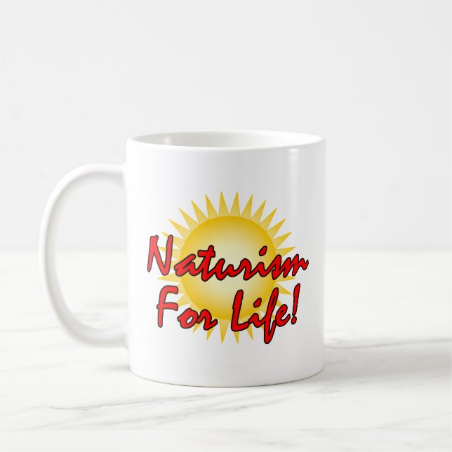 Naturist/Nudist Kaffeetasse (Links)