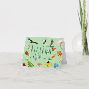 Naturkarte Feiertagskarte