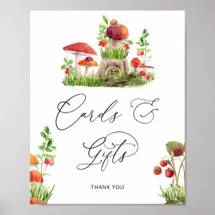 Naturkarten und Geschenke für Pilzholz Poster
