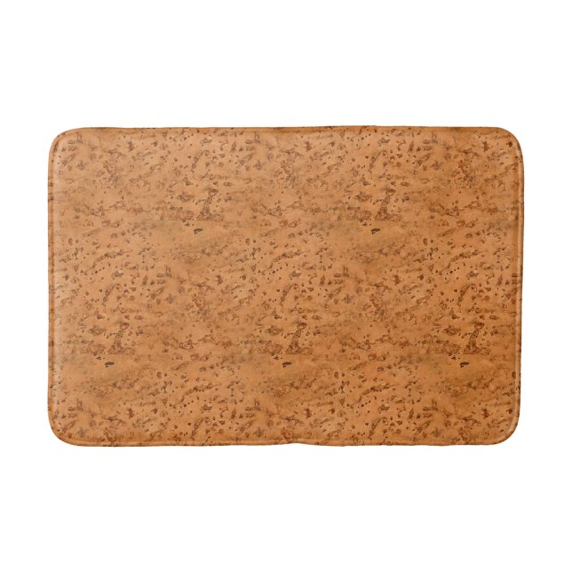 Naturkork-Blick-Holz-Korn Badematte (Vorderseite)