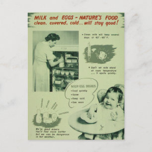 Naturkost - Vintage Postkarte