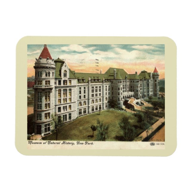 Naturkundemuseum, New York City Vintag Magnet (Horizontal)