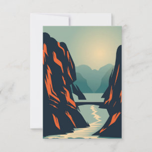 Naturlandschaft Dankeskarte