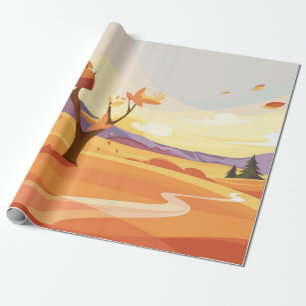 Naturlandschaft Geschenkpapier