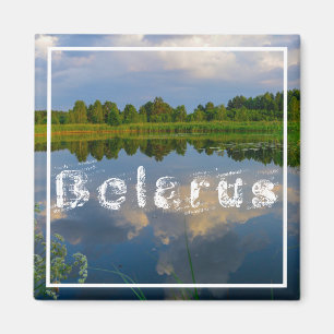 Naturlandschaft Himmelssee Weißrussland Magnet