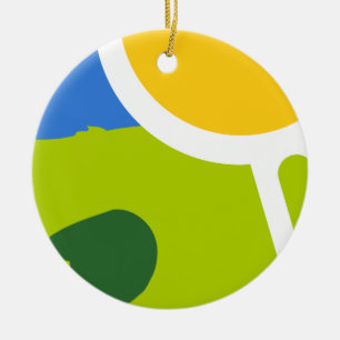 Naturlandschaft Keramik Ornament