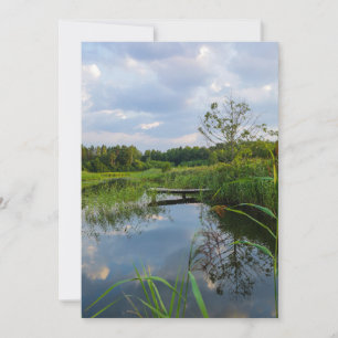 Naturlandschaft Landschaft Lago Weißrussland Flach