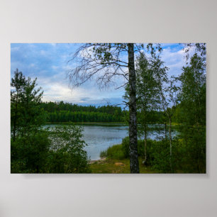 Naturlandschaft Landschaftswald Weißrussland Poste Poster