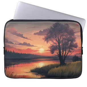 Naturlandschaft Malerei AI Art Laptop Sieb Laptopschutzhülle