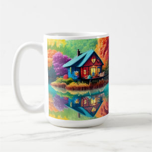 Naturlandschaft mit See und Herbst-38566 Kaffeetasse