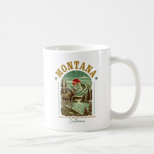 Naturlandschaft Montana - Wildnis, Berge, Fluss Kaffeetasse