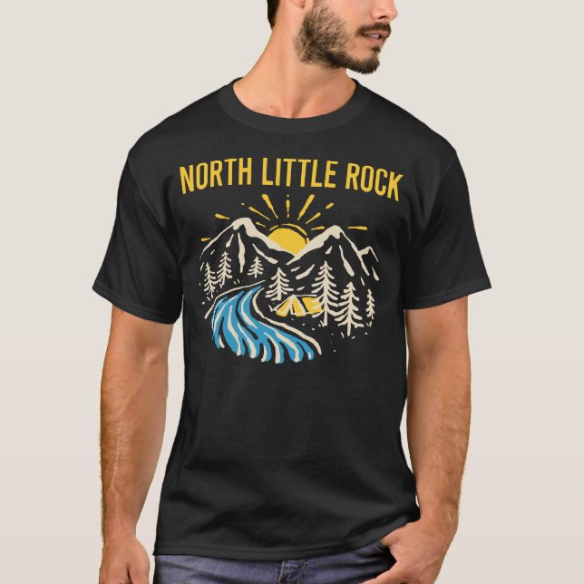 Naturlandschaft Nord Kleiner Felsen T-Shirt (Vorderseite)